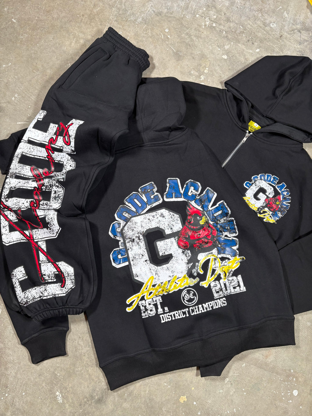 Black District Champion Sweatsuit