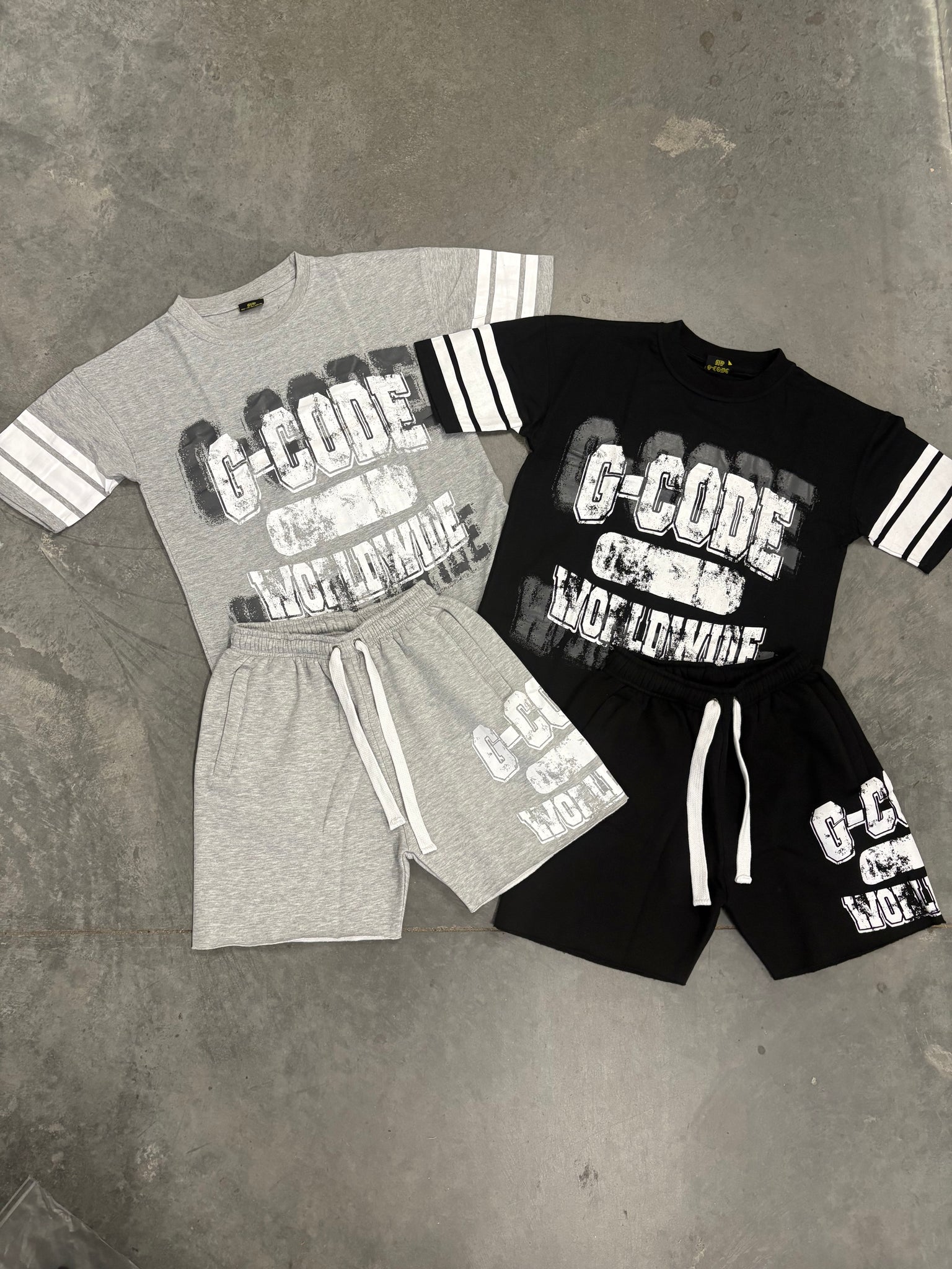 3 stripe Short sets