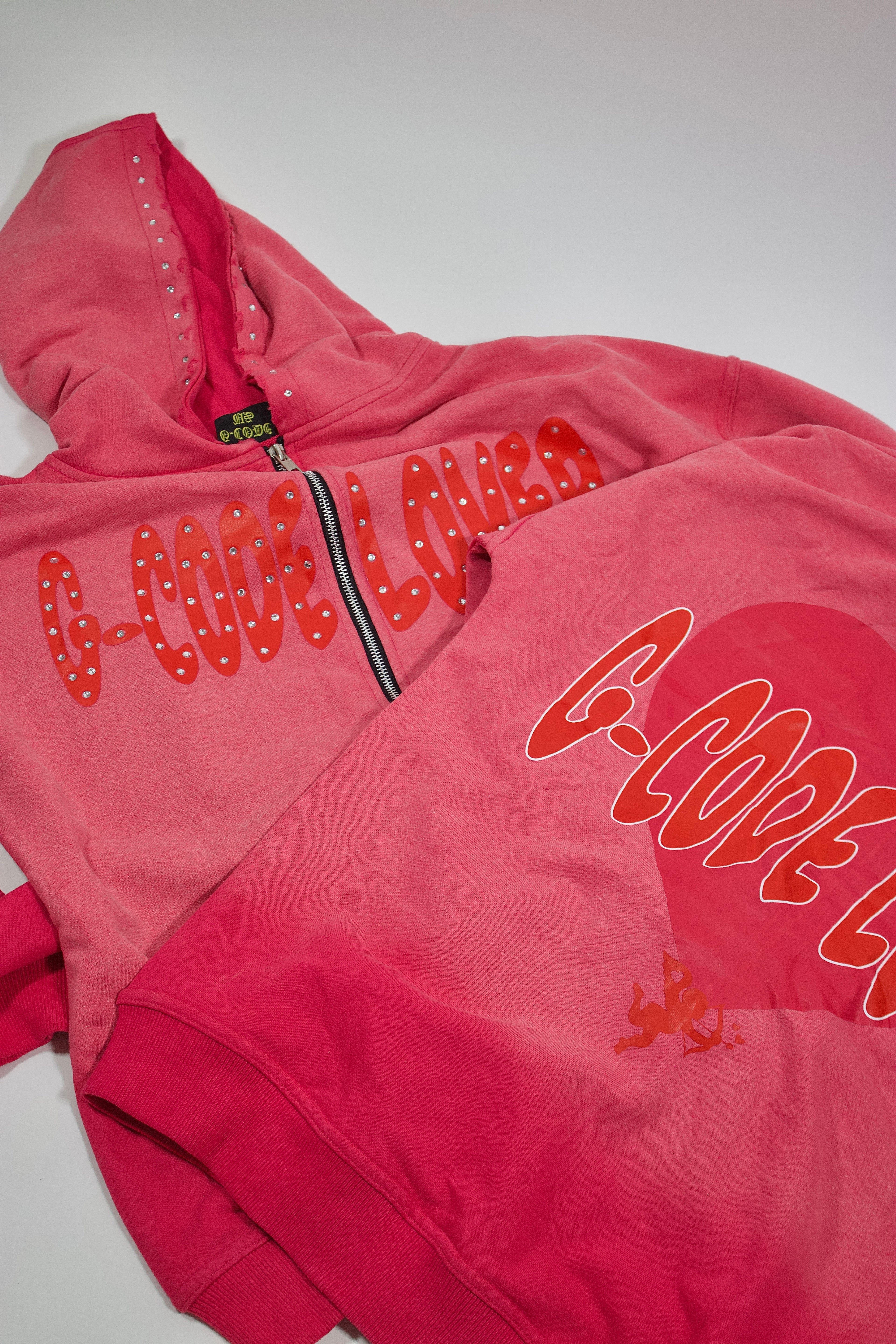 Pink G-Code Lovers Zip-up