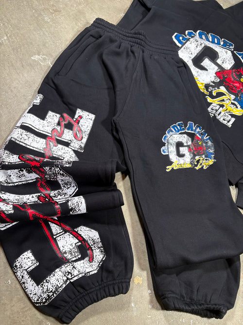 Black District Champion Sweatsuit